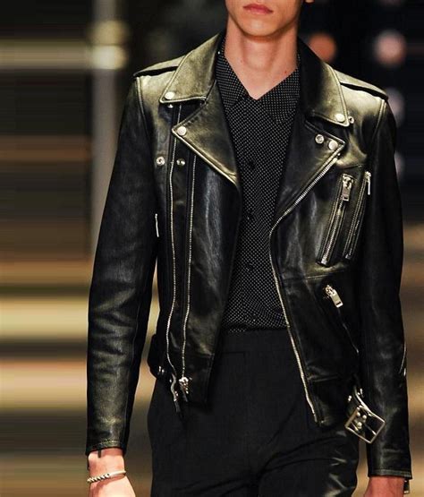 ysl jacket men's|saint laurent leather jacket men.